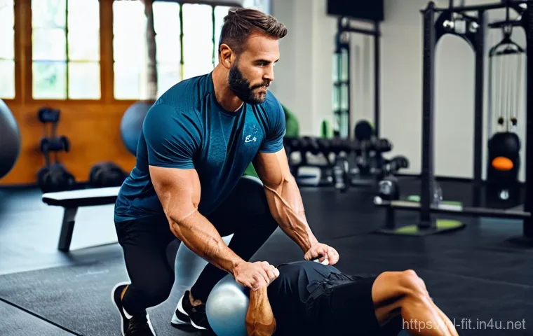 헬스트레이너와 바이오 메카닉스 - **Prompt:** A dynamic, modern personal trainer (30s, mixed ethnicity, confident and friendly smile, ... 헬스트레이너와 바이오 메카닉스 - **Prompt:** A dynamic, modern personal trainer (30s, mixed ethnicity, confident and friendly smile, ...